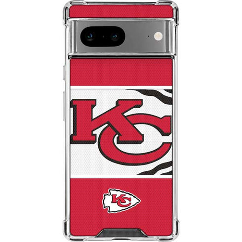 NFL Kansas City Chiefs Zone Block Google Pixel 7a Clear Case